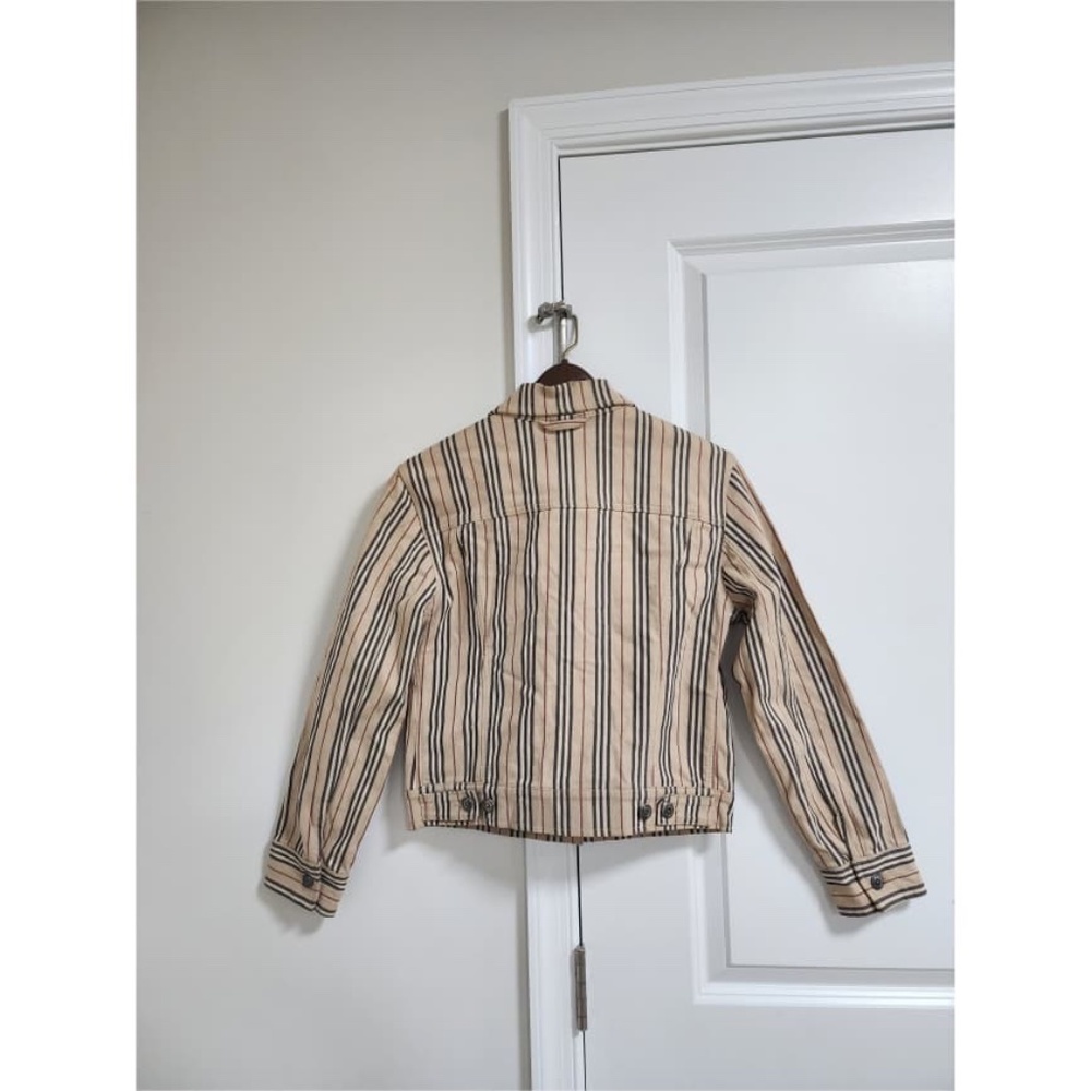 Authentic Burberry Stripe Pattern Cropped Jacket - image 2